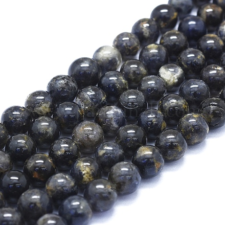 Natural Iolite Beads Strands G-E561-16-10mm-1