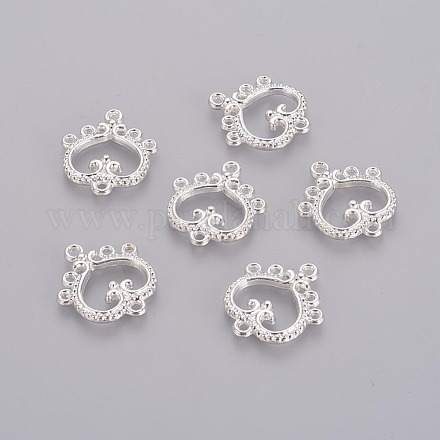 Componentes de araña chapados en color plata tibetana K092M022-1