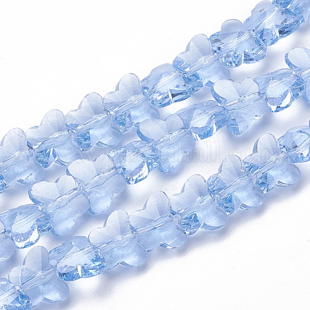Transparent Glass Beads GLAA-Q066-10mm-B18-1
