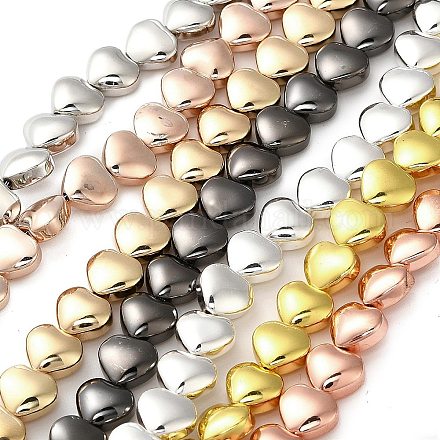 Стеклянные бусины с гальваническим покрытием  EGLA-H109-12-02-1