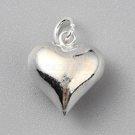 925 подвеска в виде сердца из стерлингового серебра с соединительными кольцами STER-WH20012-04A-1
