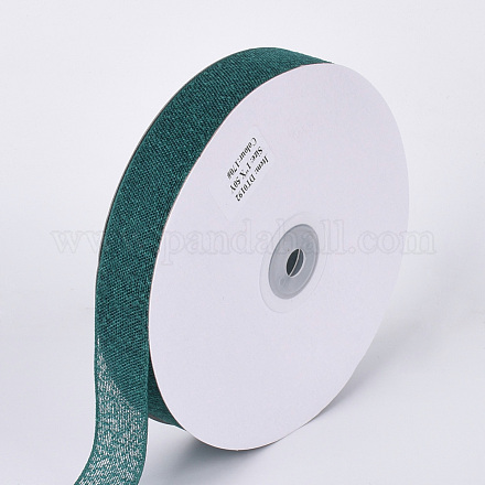 オーガンジーリボン  濃い緑  1インチ（25mm）  約50ヤード/ロール（45.72メートル/ロール） ORIB-Q032-25mm-170-1