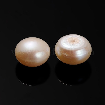 Perlas naturales abalorios de agua dulce cultivadas PEAR-E001-02-1
