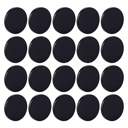 Fingerinspire 80шт акриловые плоские круглые фигурки дисплей базы KY-FG0001-08-1
