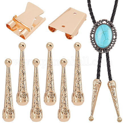 NBEADS 3 Sets Bolo Tie Findings FIND-ANB0003-18LG-1