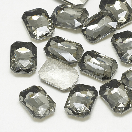 Cabujones de cristal con rhinestone RGLA-T079-13x18mm-03-1