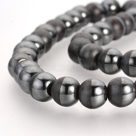 Non-magnetic Synthetic Hematite Beads Strands G-Q943-34-1