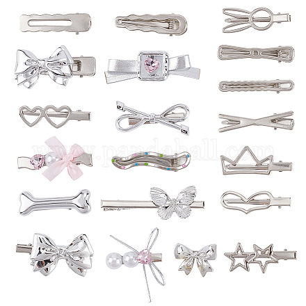 Заколки для волос из цинкового сплава и железа из кожи аллигатора PHAR-SP0001-04B-1