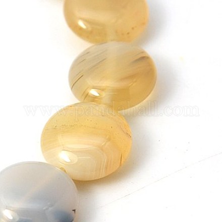 Natural Dendritic Agate Beads Strands G-G296-14x6mm-05-1