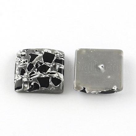 Imitation Gemstone Resin Square Cabochons CRES-S282-16mm-01-1