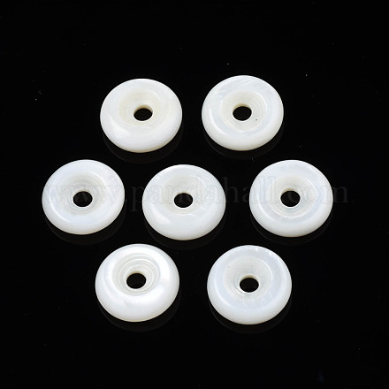 Perles de coquillages naturels d'eau douce SHEL-N026-187A-01-1