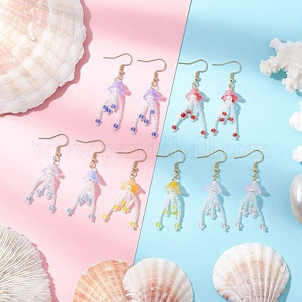 Серьги-подвески из нержавеющей стали 304 EJEW-MZ00454-1