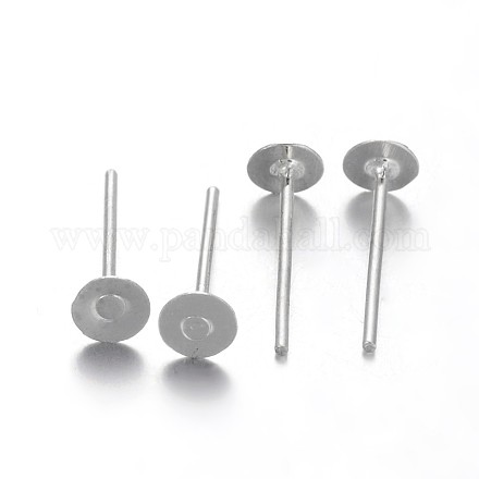 Accessoires de boucles d'oreille plaqués en fer IFIN-M029-06P-NR-1