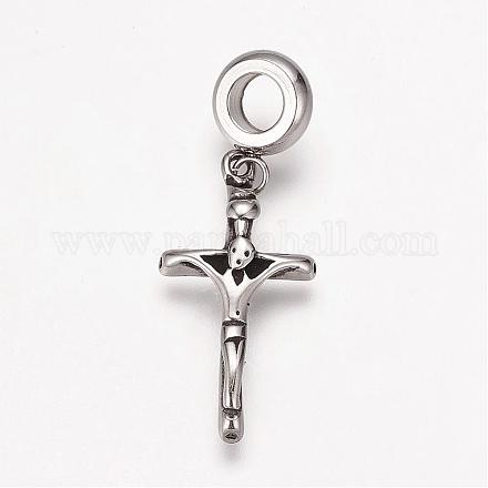 304 Stainless Steel European Dangle Charms OPDL-K001-06AS-1
