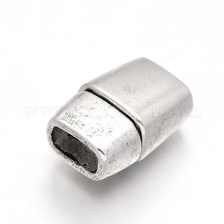 Rack Plating Alloy Rectangle Magnetic Clasps PALLOY-F040-01S-1