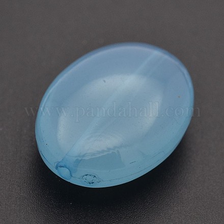 Oval Imitation Jelly Acrylic Beads JACR-P001-11C-1