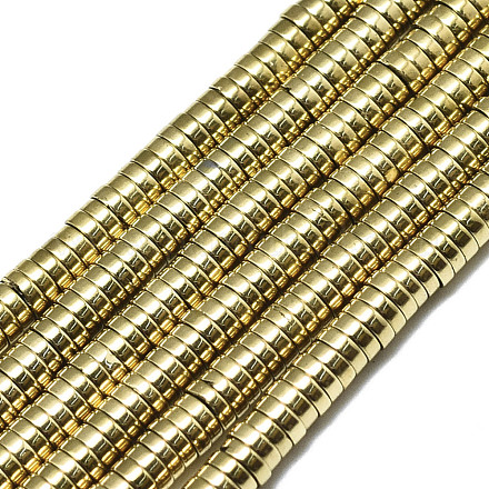 Electroplate Non-magnetic Synthetic Hematite Beads Strands G-S352-42B-01-1