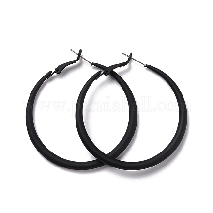Большие серьги-кольца из сплава для женщин EJEW-M201-01H-1