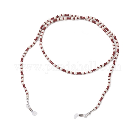 Синтетическая бирюза и стеклянные бусины цепочки ремешок на шею для очков AJEW-EH00399-1