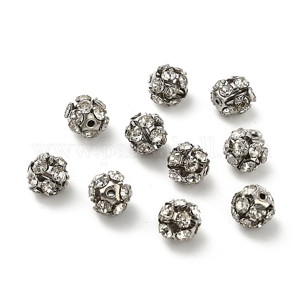 7 мм латунные бусины со стразами X1-KK-S519-01B-P-1