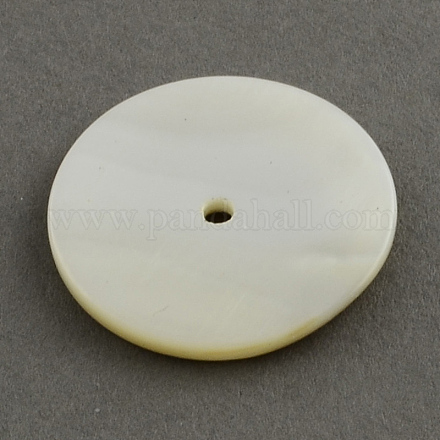 Natürliche Muschel Perlen SSHEL-R024-6mm-1