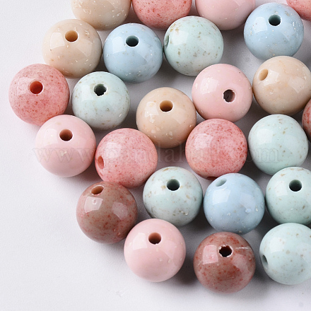 Antique Style Opaque Acrylic Beads SACR-N007-A-M-1