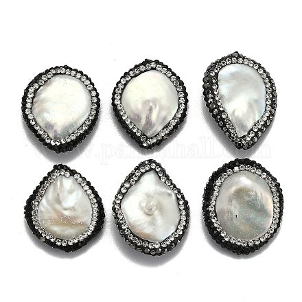 Perles de perles keshi naturelles BSHE-E019-06-1
