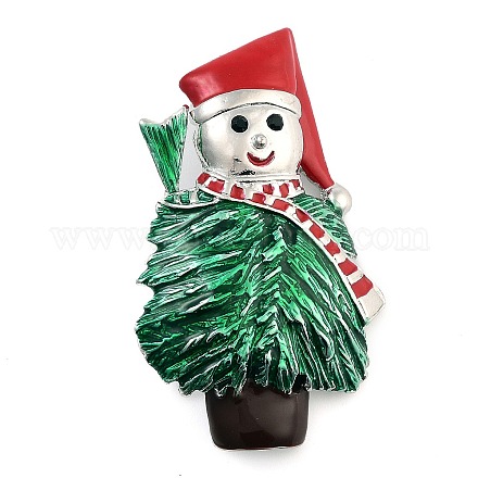 Рождественская тема броши из сплава с эмалью JEWB-S022-05C-P-1