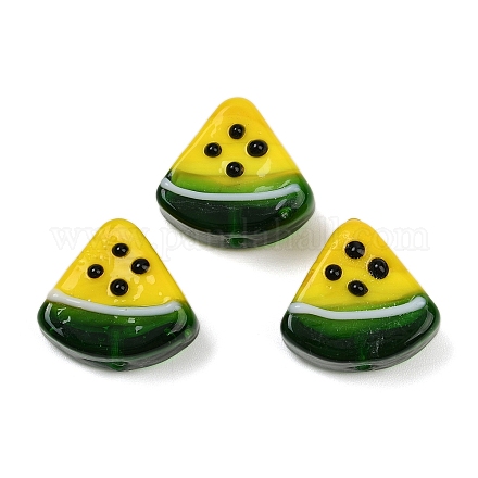 Бусины ручной работы в технике лэмпворк с неровностями LAMP-S070-01B-1