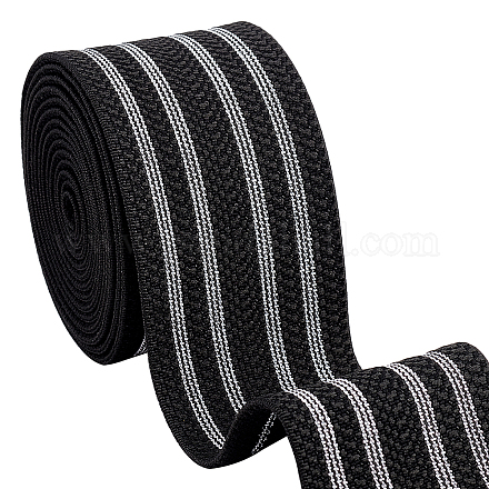 Cordon/bande en caoutchouc élastique en polyester pandahall elite OCOR-PH0001-51-1