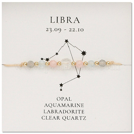 Браслеты из бисера с созвездиями из натуральных драгоценных камней NR2952-11-1