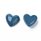 Resin Cabochons, Heart, Marine Blue, 17x18x7mm