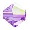 Preciosa® Crystal Beads, Czech Crystal, Bicone(451 69 302 Rondelle), 20310 200 Violet AB, 4mm, Hole: 0.8mm