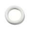 Ring Silicone Focal Beads, White, 65x10mm, Hole: 3mm, Inner Diameter: 46mm