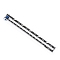 Aluminum Deckle Rulers Kit, Rectangle, Black, 150x15mm