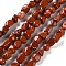 Natural Red Jasper Beads Strands, Nuggets, Tumbled Stone, 4.5~11.5x3~7x3.5~6mm, Hole: 1.2mm, about 48~68pcs/strand, 15.35~15.94''(39~40.5cm)