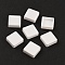Plastic Empty Watercolor Paint Pans, for Paint Case Art Palette Supplies, Square, White, 1.2x1.2x0.4cm, Inner Diameter: 1x1x0.3cm, Capacity: Capacity: 0.3ml(0.01fl. oz)