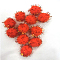 Handmade DIY Doll Craft Pom Pom Yarn Pom Pom Balls, with Metallic Cord, Dark Orange, 2cm, about 1000pcs/bag