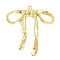 Rack Plating Alloy Pendants, Cadmium Free & Nickel Free & Lead Free, Bowknot, Golden, 53x48.5x4mm, Hole: 2mm