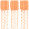 3 Rolls Guipure Non-Stretch Lace Trim, Polyester Lace Ribbon, Sandy Brown, 1-3/4 inch(45mm), about 10.93 Yards(10m)/Set