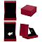 Paper Gift Box, Rectangle, Dark Red, 7.1x6.6x3.55cm