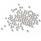 Stainless Steel Micro Beads, Tiny Caviar Nail Beads, Nail Art Decoration Accessories, Round, Silver, 2mm, about 30000pcs/1000g