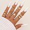 20Pcs Alloy with Plastic Pearl Finger Rings, Heart/Cross/Flat Round, Golden, Inner Diameter: 16~19mm