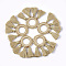 Polycotton(Polyester Cotton) Tassels Pendants, with Polyester Link Ring , Tan, 45~50x25~26x3~4mm, Hole: 14mm
