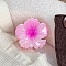 Two Tone Plastic Claw Hair Clips, Flower, Magenta, 77x77mm