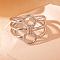 201 Stainless Steel Ring Cuff Rings, Stainless Steel Color, Inner Diameter: 21mm