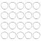 UNICRAFTALE 20pcs 36mm in diameter Round Jump Rings 304 Stainless Steel O Rings Hypoallergenic Metal Rings for Camping Belt Dog Leashes Luggage Belt