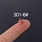 Flower 316L Surgical Stainless Steel Micro Pave Cubic Zirconia Cartilage Earrings, Golden, Deep Pink, 6mm, Pin: 0.8mm