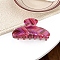 Stripe Theme Acrylic Claw Hair Clips, Hot Pink, 82mm