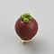 Resin Alloy Lapel Pin Backs for Backpack Clothes, Mangosteen, 17x17mm
